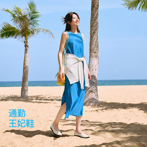 Pansy女鞋2025年春季新款纯色尖头平底鞋平跟软底单鞋浅口百搭 - 图0