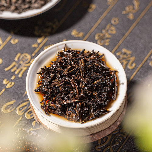 中茶 梧州窖藏六堡茶1188黑茶散茶萝装250g 中粮茶叶 - 图3