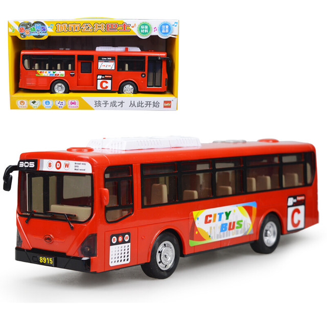 Music special car urban public green inertia toy