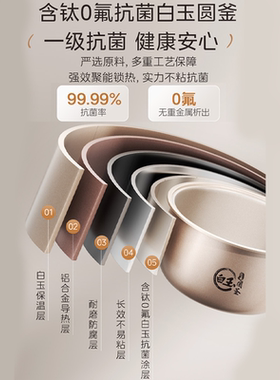 美的小碧玉电饭煲2026新款3L家用