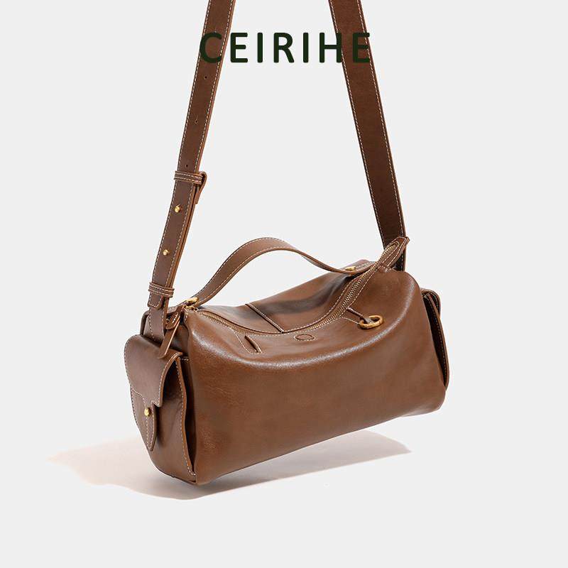 天锚国际植鞣牛皮相机包无性别枕头包包女2026新款手提单肩斜挎包,淘宝优惠券,粉丝福利购,淘宝优惠卷