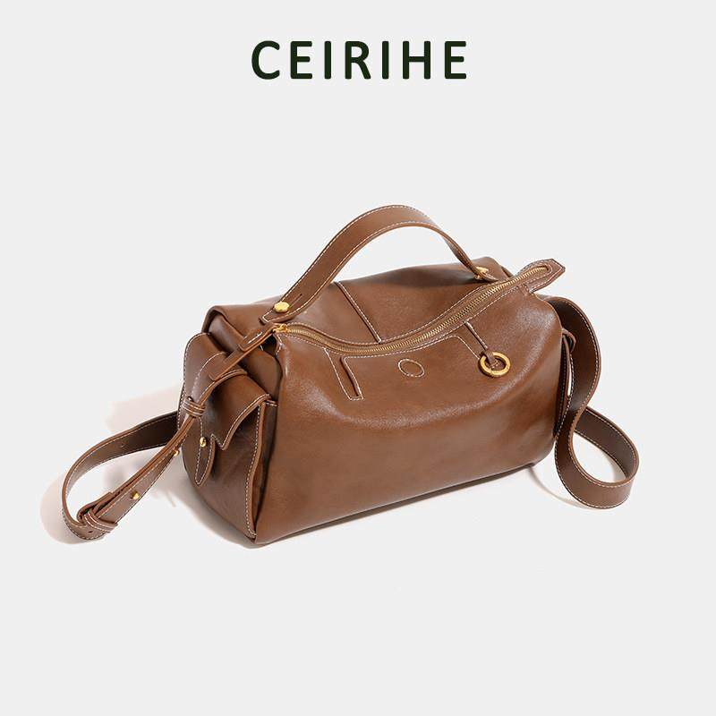 天锚国际植鞣牛皮相机包无性别枕头包包女2026新款手提单肩斜挎包,淘宝优惠券,粉丝福利购,淘宝优惠卷