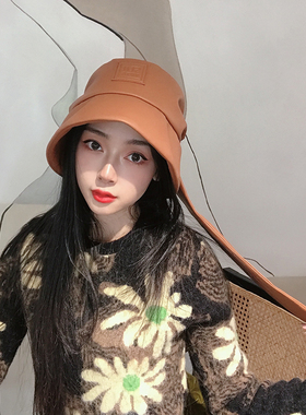 隋宜达兔耳渔夫帽女春秋个性时尚