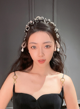 隋宜达SUIYIDA 网纱编织发箍纯手工女百搭时尚设计师2024新款