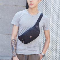 Purse Strings Mens Mens Versatile Purse Sport Outdoor Leisure Sports Chest Bag Tide Canvas Riding Waterproof Single Shoulder