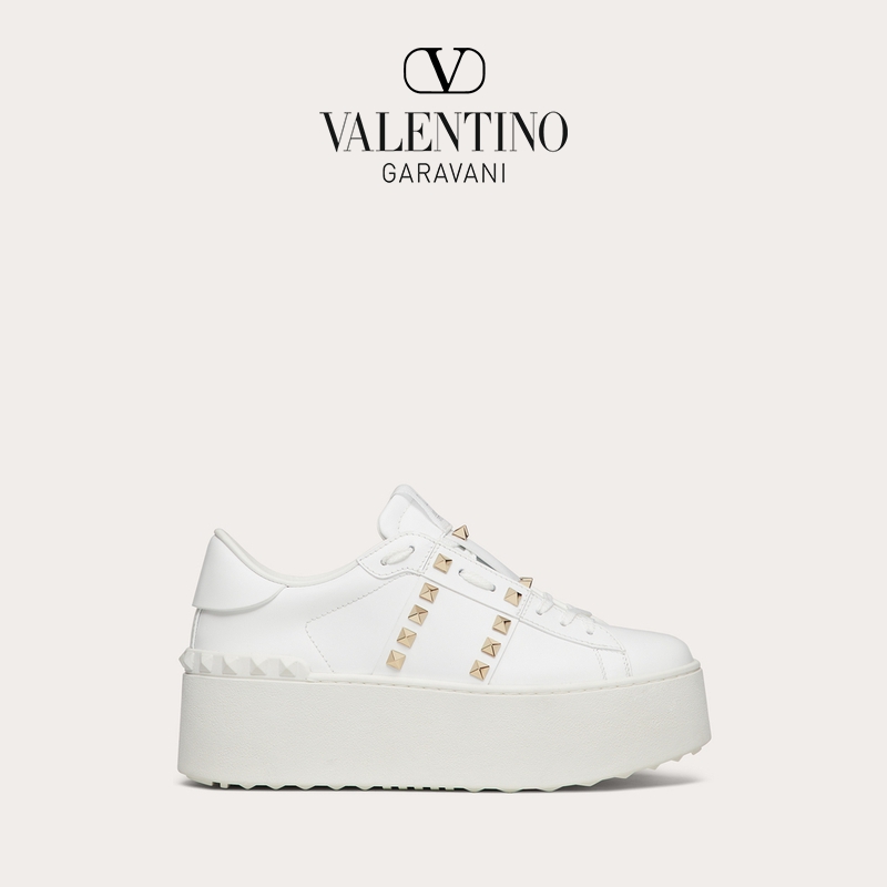 【24期免息】华伦天奴VALENTINO女士 ROCKSTUD UNTITLED小白鞋-图0