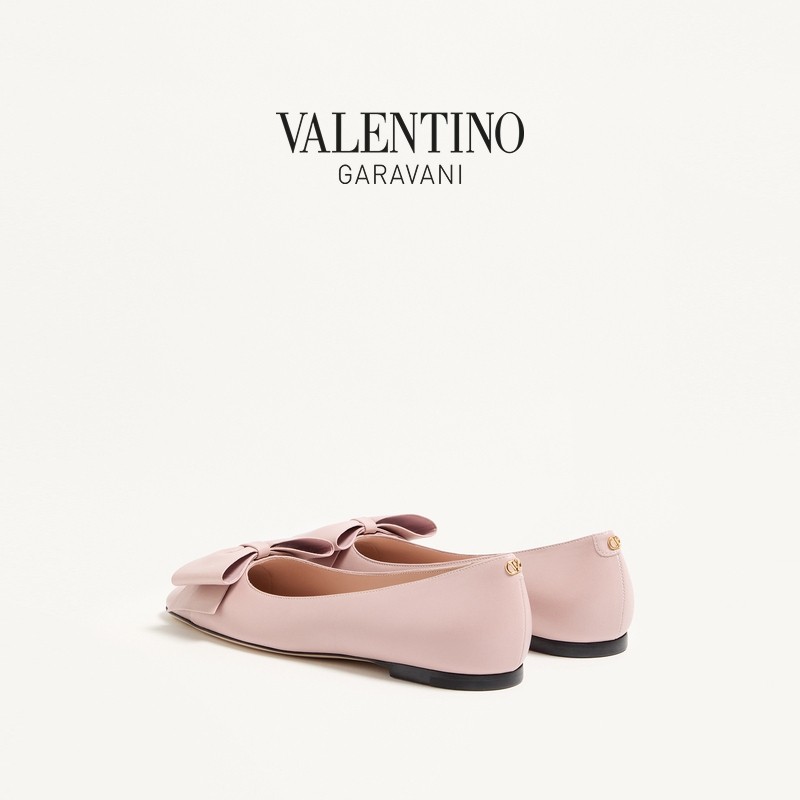 [礼物]华伦天奴VALENTINO女士 BOWOW 羊皮革芭蕾舞平底鞋,淘宝优惠券,粉丝福利购,淘宝优惠卷