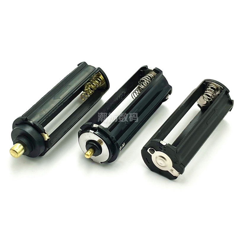 3节7号应援爱丽棒粉锤电池槽架AAA手电筒5号电池转换器带铆钉4.5V-图0