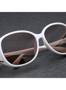 天然水晶石眼镜女款太阳镜白色架子老石头镜片养目凉目镜护目女士