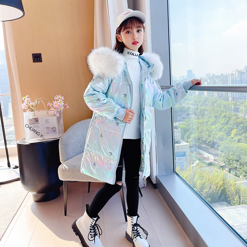 中长款加厚2021新款中大儿童 帅奇狼羽绒服