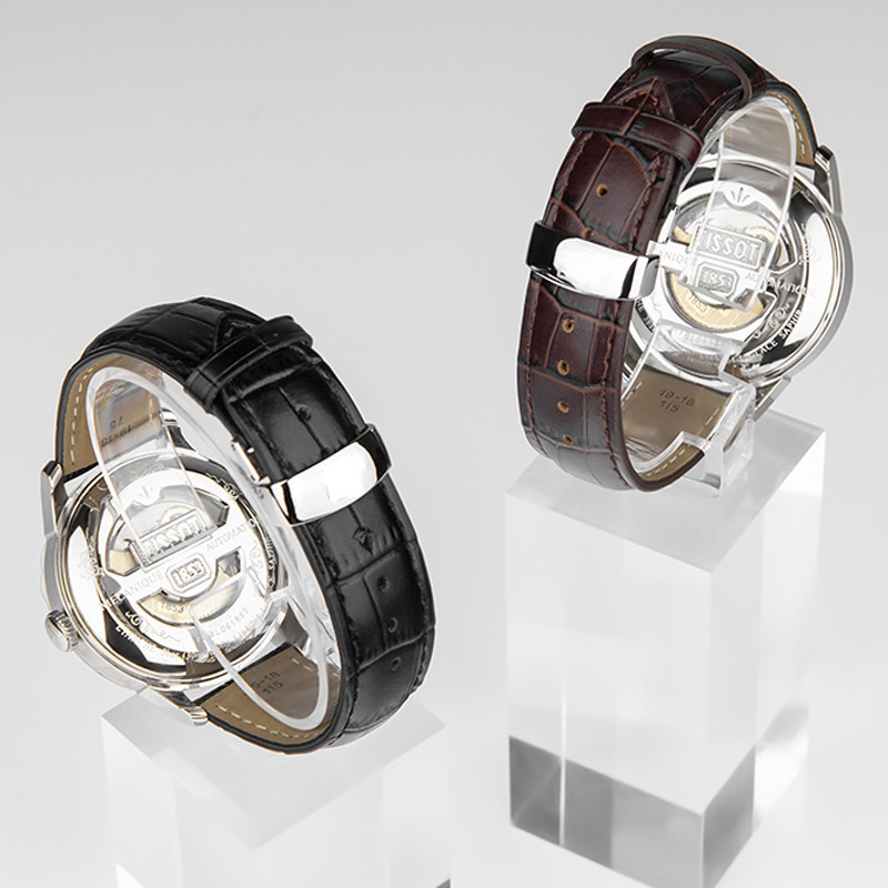 天梭表带真皮力洛克1853原装男表 gky配件