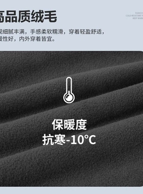 骑行外卖头套防风保暖帽子冬季摇粒绒脖套防冻头盔加绒面罩防寒