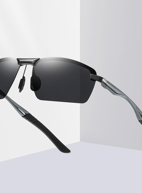 新款铝镁墨镜男士眼镜太阳镜男款开车专用司机偏光镜钓鱼驾驶镜潮