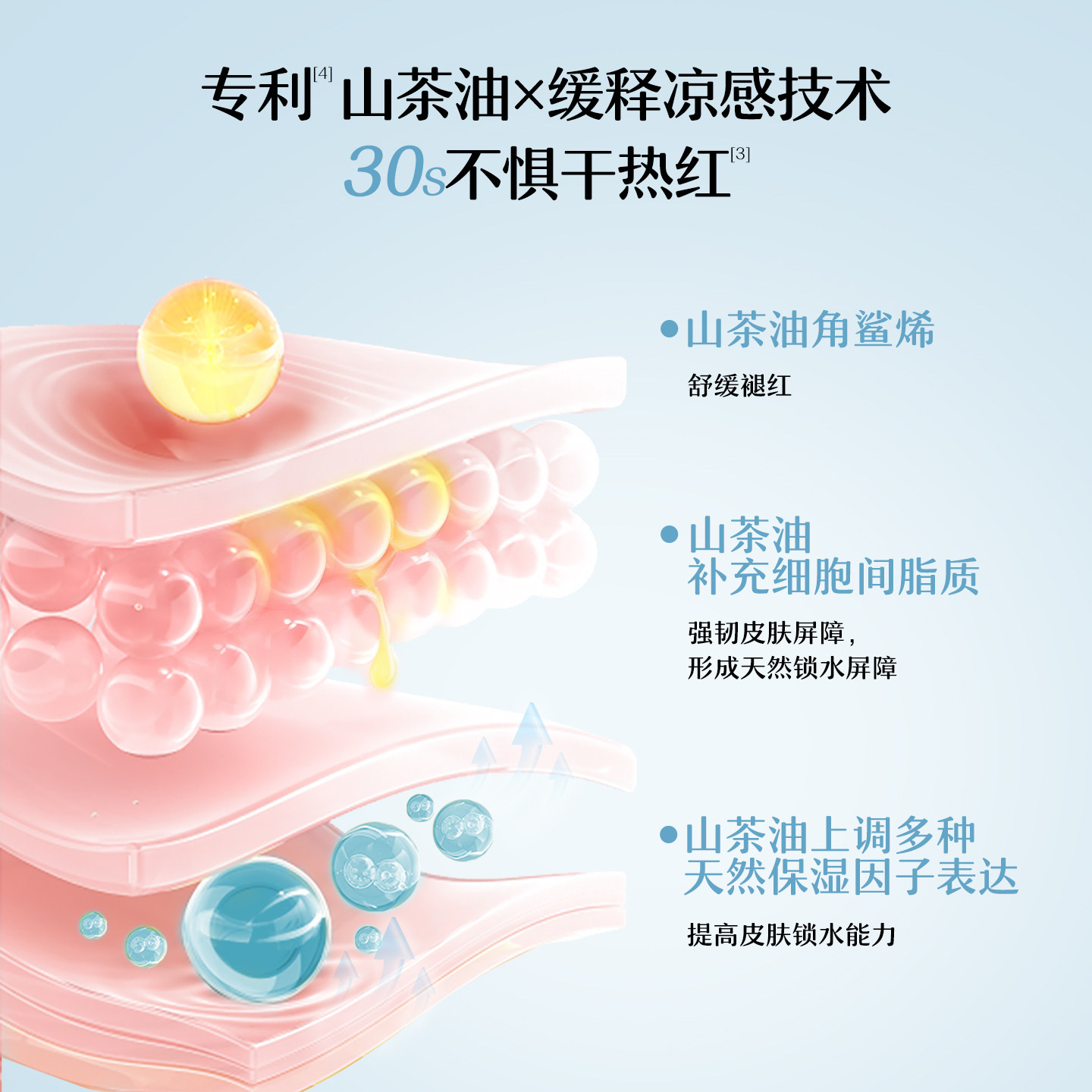 松达婴儿山茶油夏季霜儿童宝宝面霜滋润保湿霜晒后舒缓清爽润肤乳