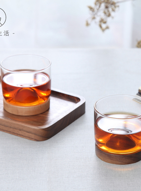 实木创意功夫玻璃摆件工艺品