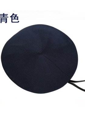 夏季镂空棉麻保安贝雷帽