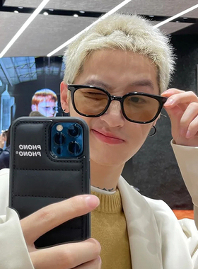 茶色墨镜男款潮大脸可配近视