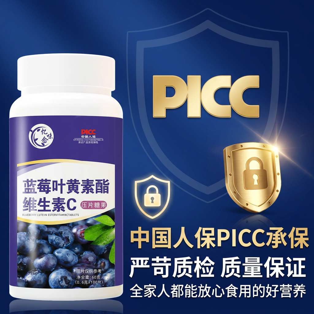 蓝莓叶黄素酯片正品官方旗舰店专用儿童中老年成人非近视专利软糖