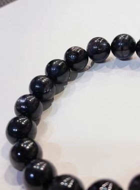 S426 埃及金运石能量手链 月光猫眼9.8mm