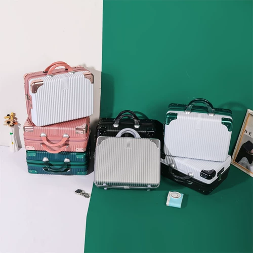 Ретро портативная косметичка, портативный чемодан, коробка, в корейском стиле, 14 дюймов, 16 дюймов