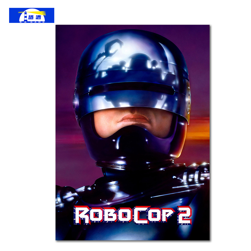 机器战警RoboCop电影海报机器人科幻装饰画客厅挂画宿舍卧室墙贴-图0