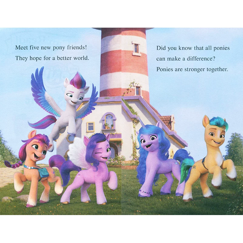 Серия My Little Pony: англоязычная оригинальная картинная книга My Little Pony: Ponies Unite Pony League I Can Read Уровень 2, тематическое чтение оригинальная комикс-книга на английском