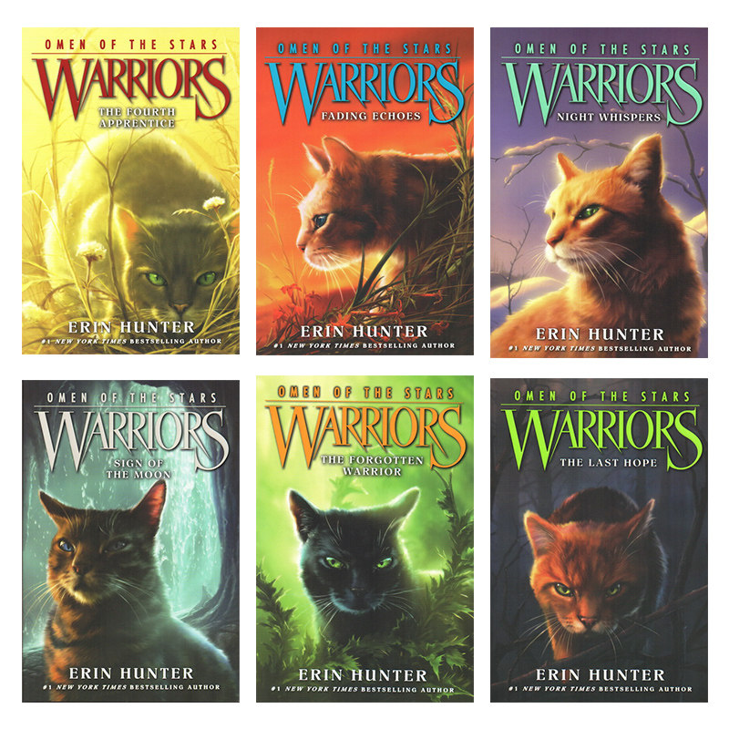 猫武士 四部曲 星预言英文原版 Warriors Omen of the Stars Volumes 英文小说桥梁书原版漫画书英文绘本