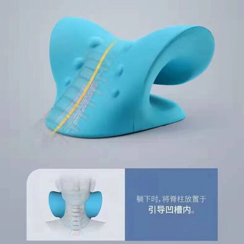 颈椎按摩器家用矫正器富贵包专用枕头c型牵引按摩枕腰部背部颈部 - 图2