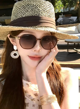显白偏光防紫外线近视墨镜女防晒