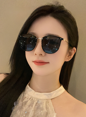 墨镜女海边适合方圆脸眼镜