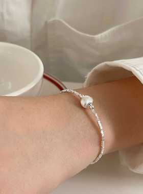 情人节礼物几两足银手环碎银小众