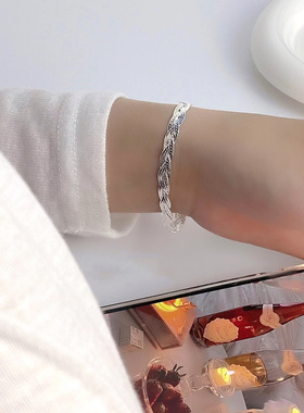 古罗珠宝女生手链925银小众设计