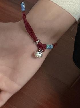 红绳手工编织柿柿如意手链