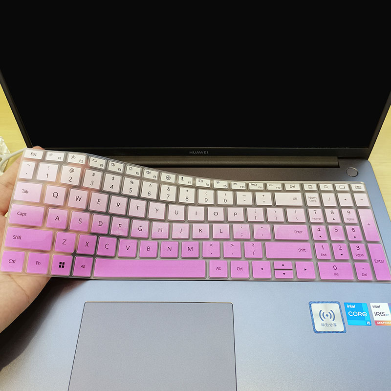 适用于华为MateBook D16笔记本键盘保护膜16英寸电脑贴RLEF-16S按键防尘套凹凸垫罩透明彩色键位屏幕膜配件 - 图1