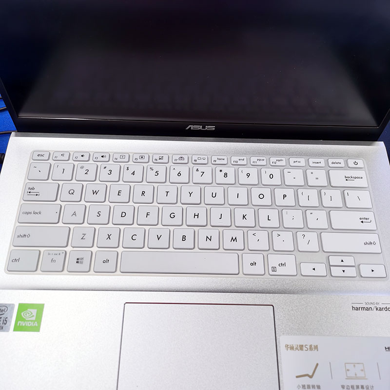 华硕VivoBook14s X S4500F笔记本键盘保护膜14寸电脑贴膜按键防尘套凹凸垫罩透明彩色键位膜带印字配件屏幕膜 - 图1