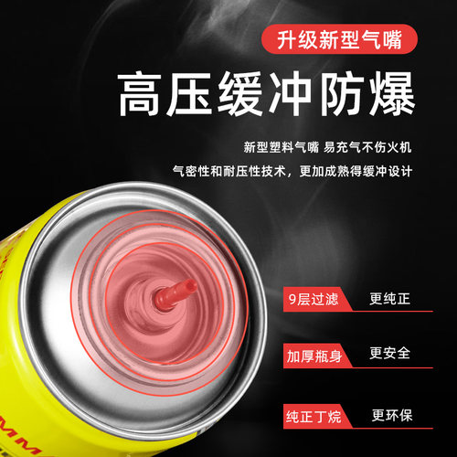 防风打火火机充气瓶气体罐气液体高级艾灸喷枪专用气丁烷直冲电子 - 图2