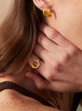 Mouhooland/暮后之地马年限定系列马蹄铁戒指原创设计情侣款指环