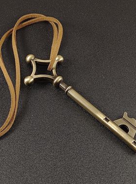 艾伦地下室同款钥匙吊坠项链