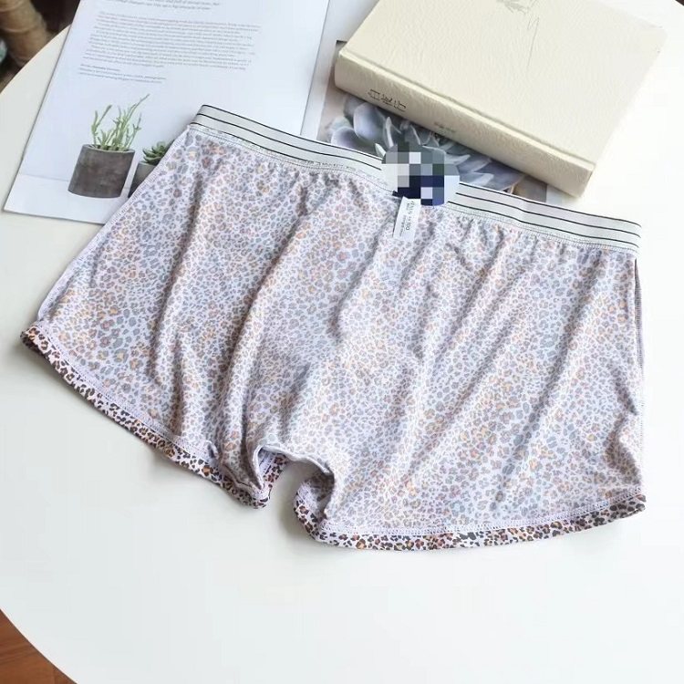 满59包邮出口韩单纯元奢华性感丝滑冰丝豹纹平角裤舒适绵软透气,淘宝优惠券,粉丝福利购,淘宝优惠卷