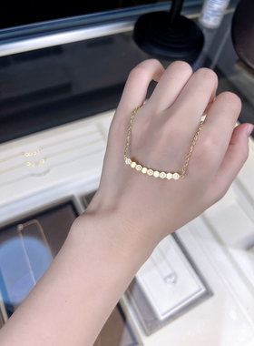 尚美伯爵18K玫瑰金蜂巢项链女