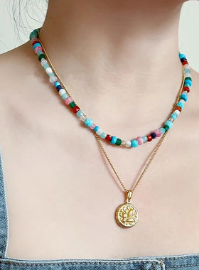 s尚美伯爵天然彩色宝石串