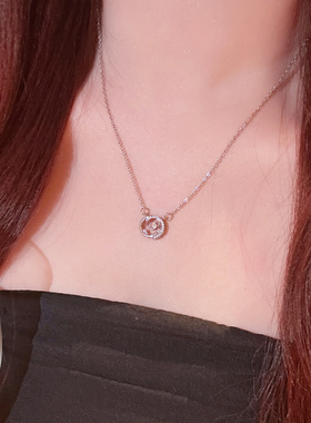 小红缇jewelry 跳动的心项链轻奢小众925银锁骨链法式高级感颈链