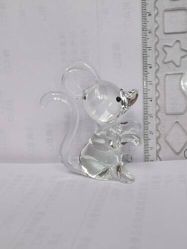 水晶玻璃拉丝工艺品老鼠十二12生肖生日礼物手工制作琉璃摆件包邮 - 图2