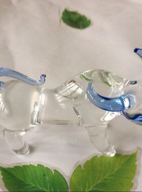 袖珍玻璃十二生肖鼠牛虎龙蛇马羊