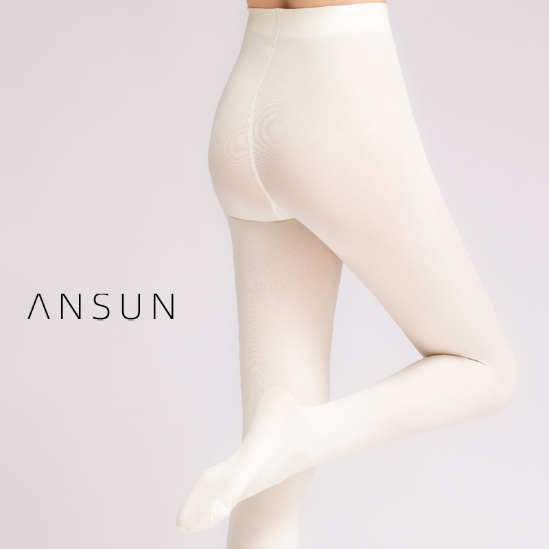 安幸「幽兰」120D保暖加厚天鹅绒打底简约连裤丝袜哑光纯色弹性瘦 - 图3