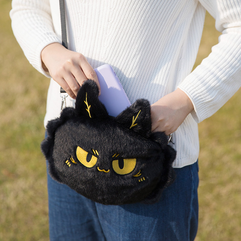 国家宝藏你好历史富贵狸猫文创可爱毛绒可爱女生日礼物单肩斜挎包,淘宝优惠券,粉丝福利购,淘宝优惠卷