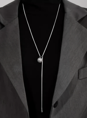 珍珠长款毛衣链2025新款爆款轻奢气质时尚小众项链女高级感配饰