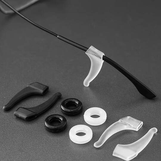 眼镜防滑套日本硅胶固定耳勾防脱落神器儿童眼睛框架腿挂钩卡扣拖