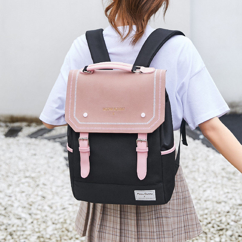 meow bunny女韩版高中2020年电脑包 meowbunny箱包双肩背包