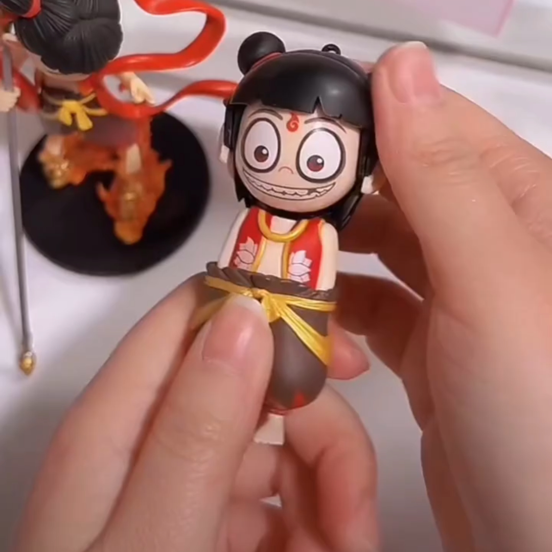 哪咤变脸玩具哪咤之魔童闹海电影周边玩偶桌面摆件礼物哪吒手办